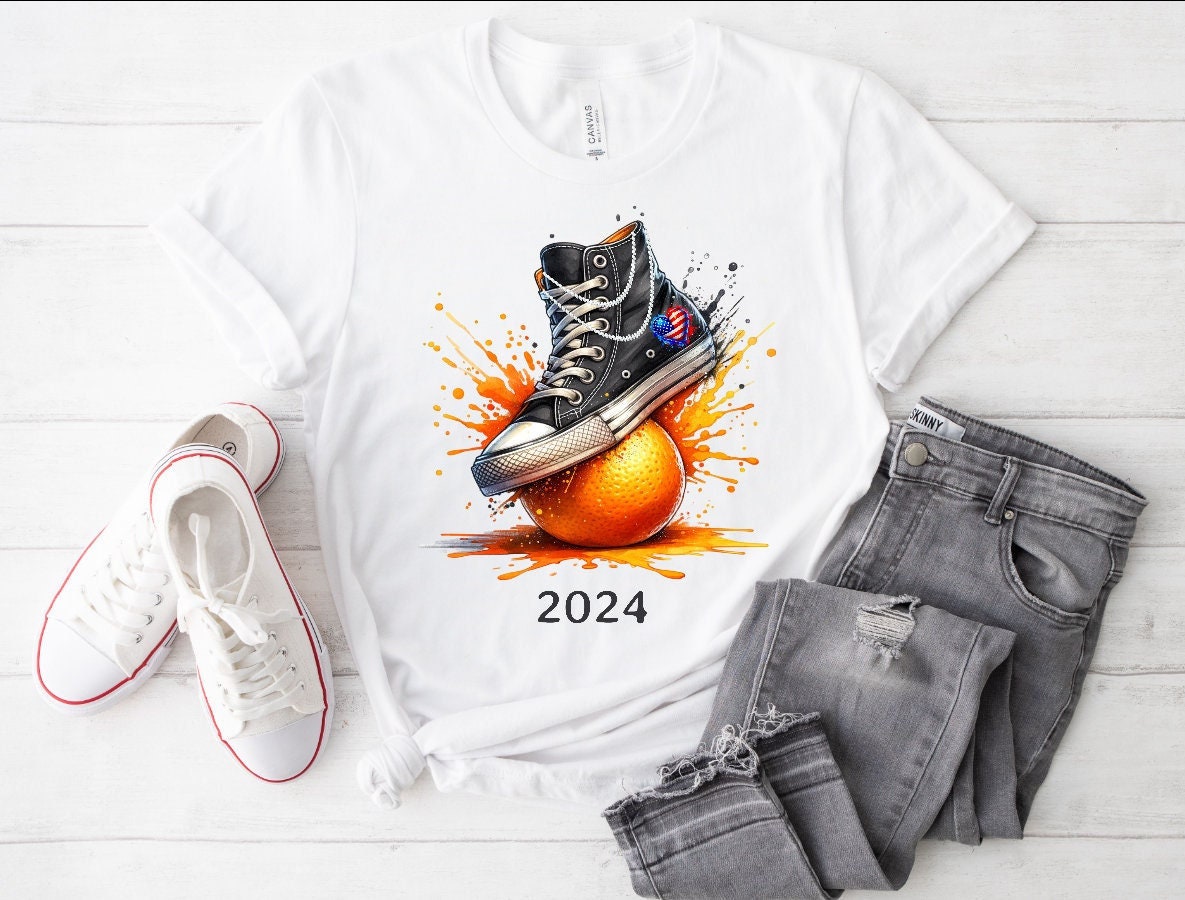 Harris For President Short Sleeve Tee Pearls and Chucks T Shirt 2024 Kamala For President