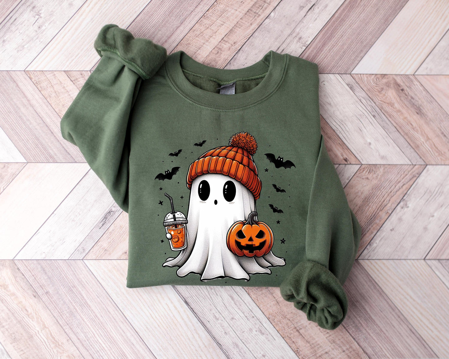 Cute Ghost Sweatshirt, Funny Spooky Sweatshirt