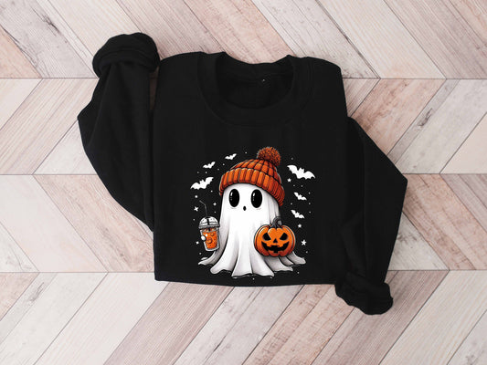 Cute Ghost Sweatshirt, Funny Spooky Sweatshirt