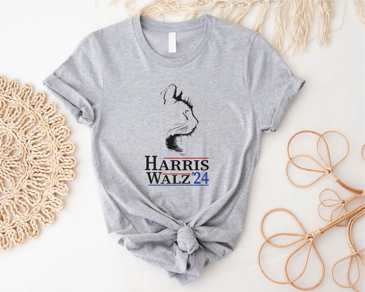 Harris Walz 2024 Cat Shirt, Tim Walz Kamala Harris Tee