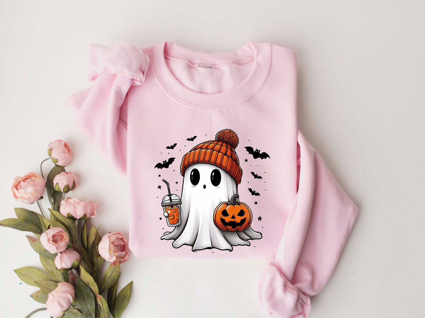 Cute Ghost Sweatshirt, Funny Spooky Sweatshirt