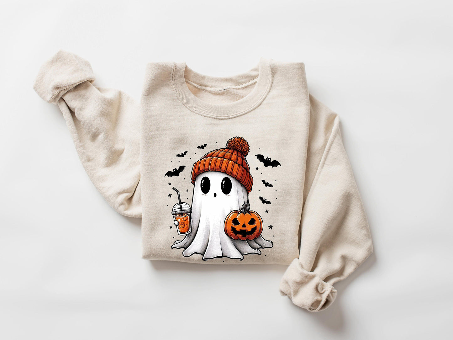 Cute Ghost Sweatshirt, Funny Spooky Sweatshirt