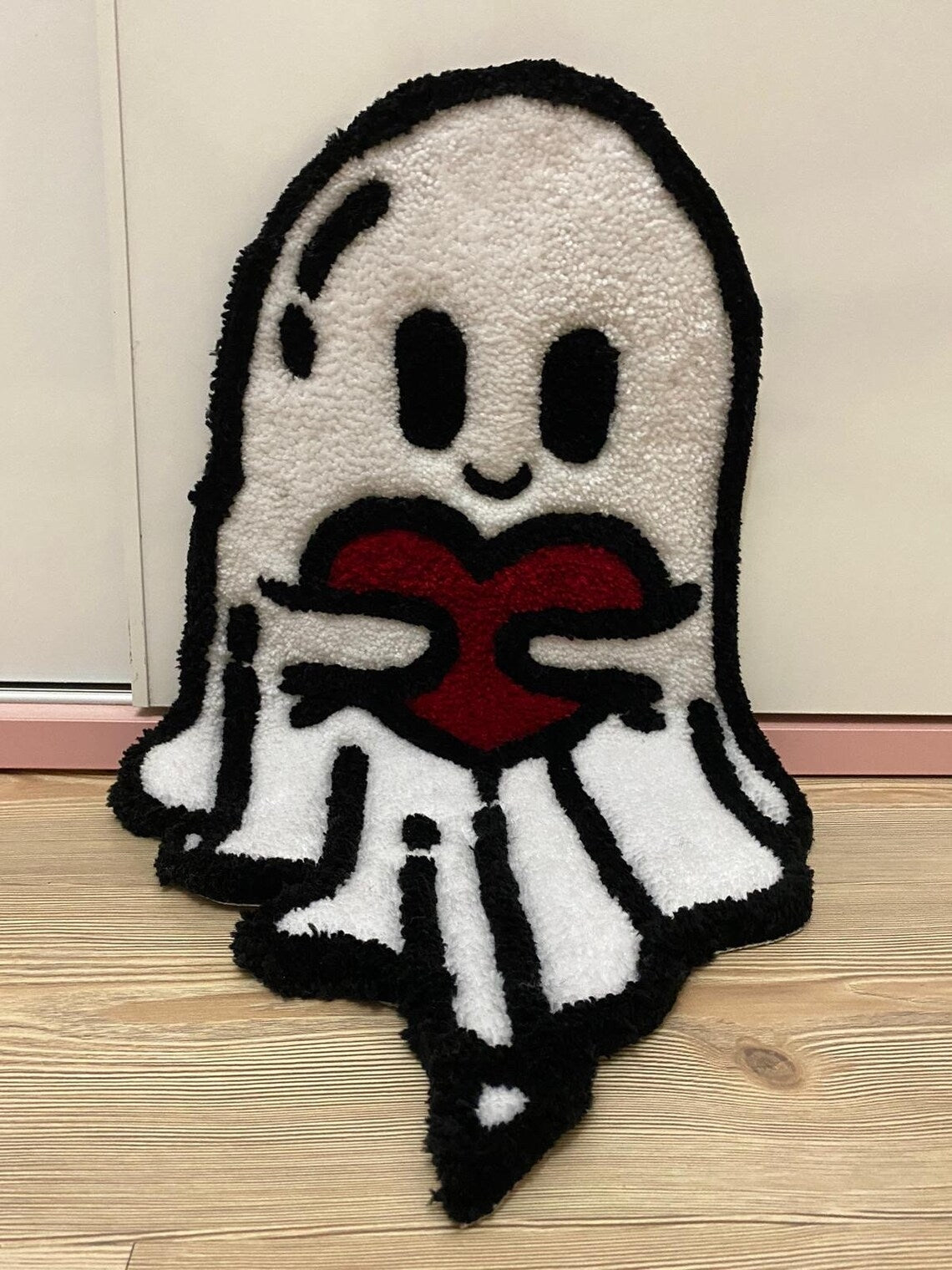 Cute Ghost Rug, Fun Home Decoration, Ghost Accent Rug, Spooky House Decor